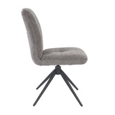 Pearl Set of 4 Swivel Fabric Dining Chairs - Pendle Village Furniture